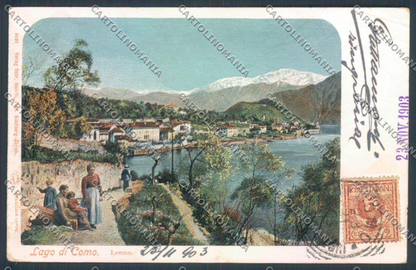 Como Lenno SCOLLATA cartolina LQ2450 – fronte