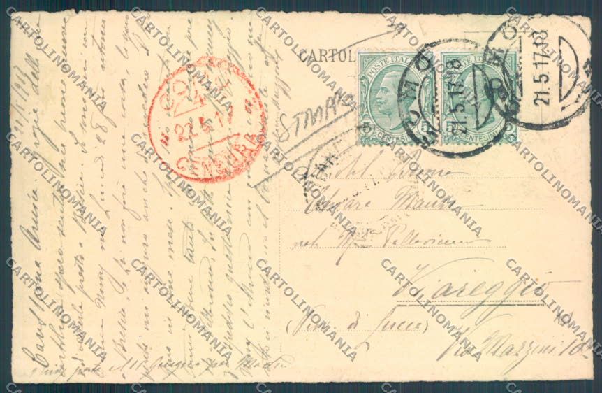 Como Carate STRAPPO cartolina LQ2472 – retro