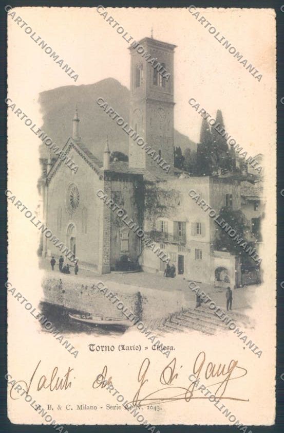 Como Torno cartolina LQ2503 – fronte
