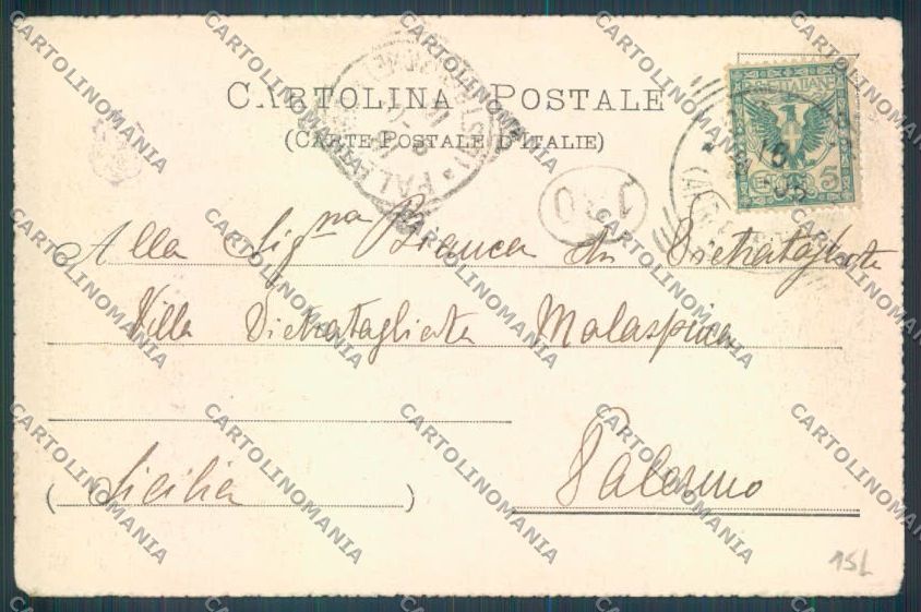 Como Torno cartolina LQ2503 – retro
