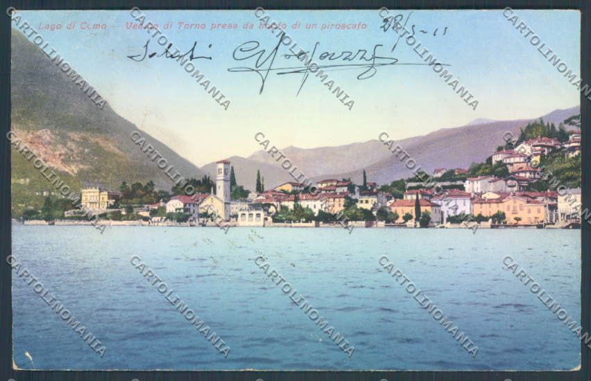 Como Torno PIEGHINA cartolina LQ2504 – fronte