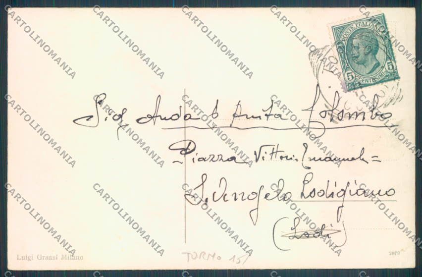 Como Torno PIEGHINA cartolina LQ2504 – retro