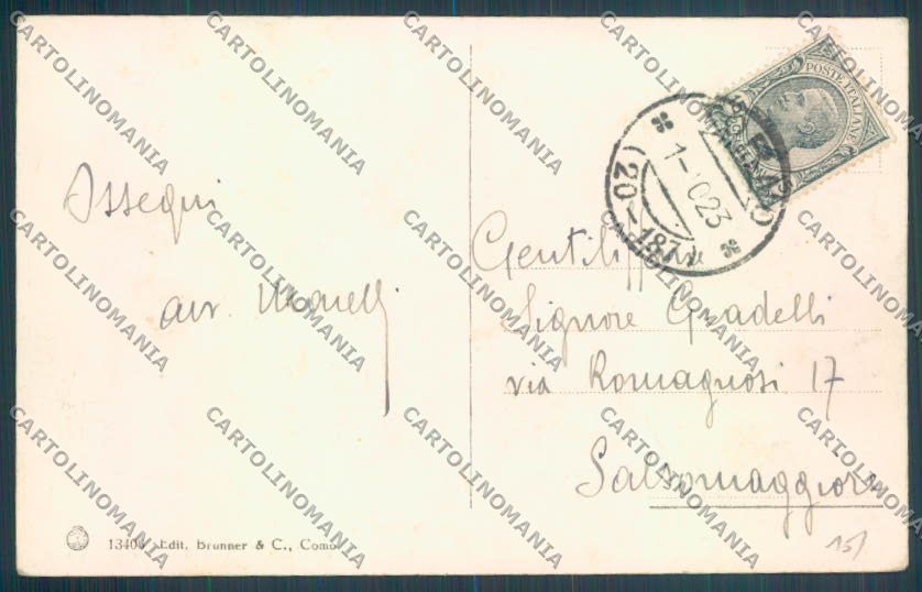 Como Torno cartolina LQ2517 – retro
