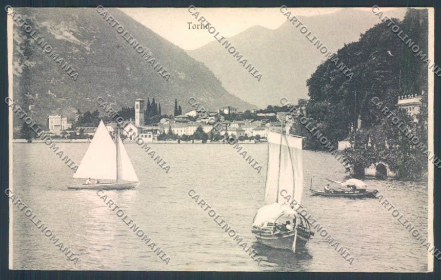 Como Torno Barca cartolina LQ2519 – fronte