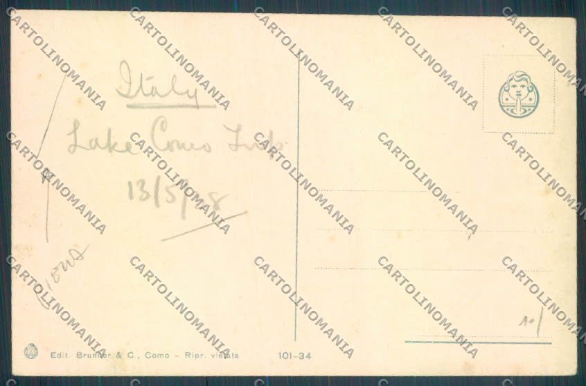 Como Cernobbio PIEGA cartolina LQ2544 – retro