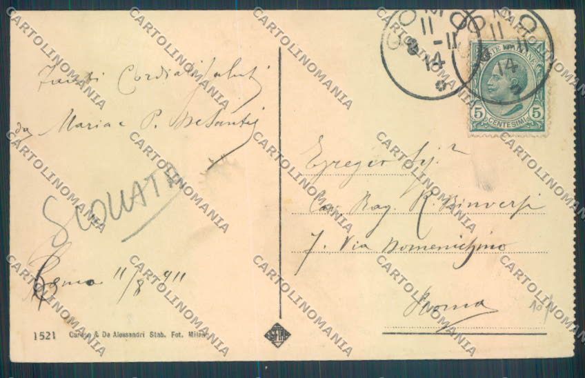 Como Cernobbio Barca SCOLLATA cartolina LQ2546 – retro