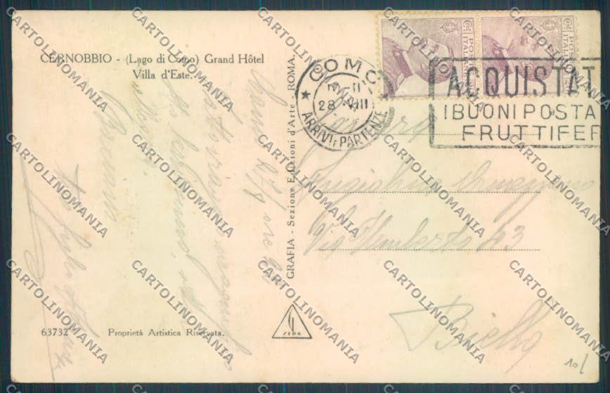 Como Cernobbio Foto cartolina LQ2552 – retro