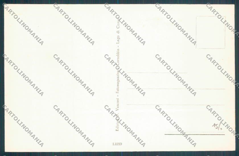 Como Cernobbio Barca cartolina LQ2565 – retro