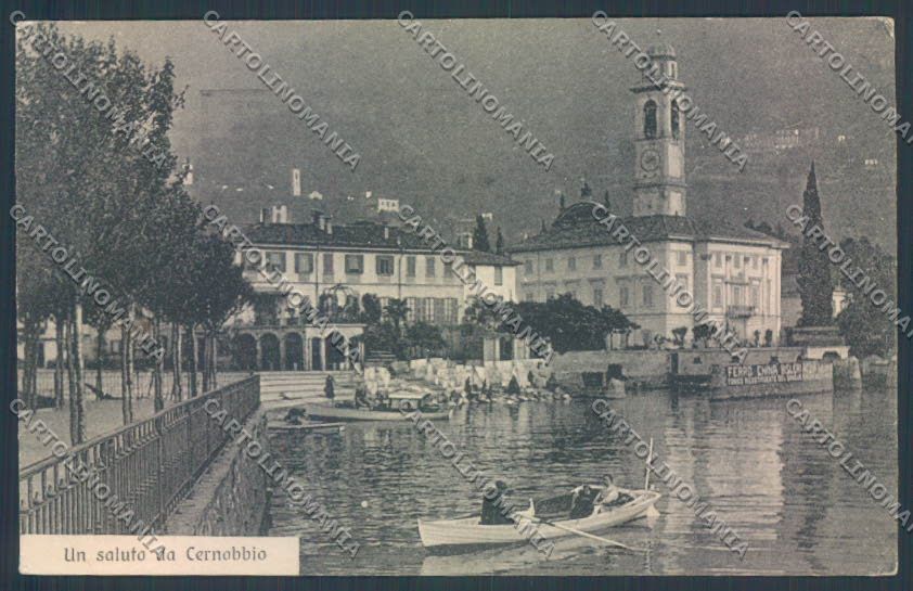 Como Cernobbio Barca cartolina LQ2579 – fronte