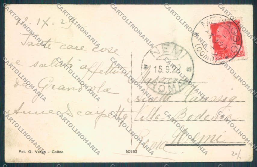 Como Grandola Cardano cartolina LQ2591 – retro