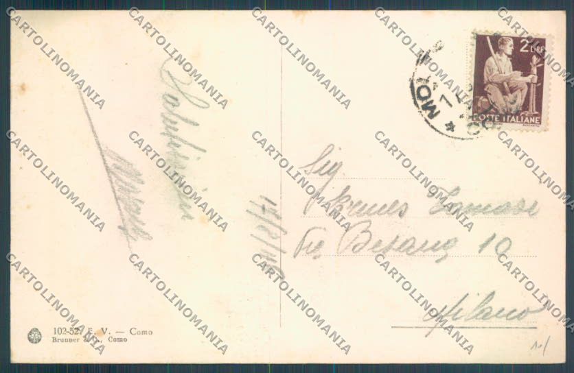 Como Moltrasio cartolina LQ2621 – retro