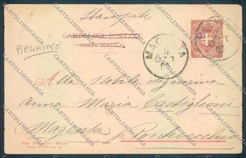 Como Moltrasio PIEGHINE cartolina LQ2622 – retro