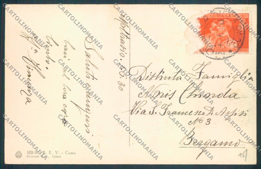 Como Moltrasio cartolina LQ2632 – retro