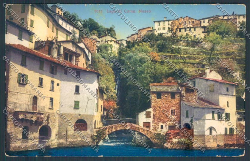 Como Nesso PIEGHE cartolina LQ2647 – fronte