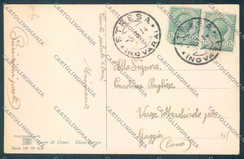 Como Nesso cartolina LQ2667 – retro