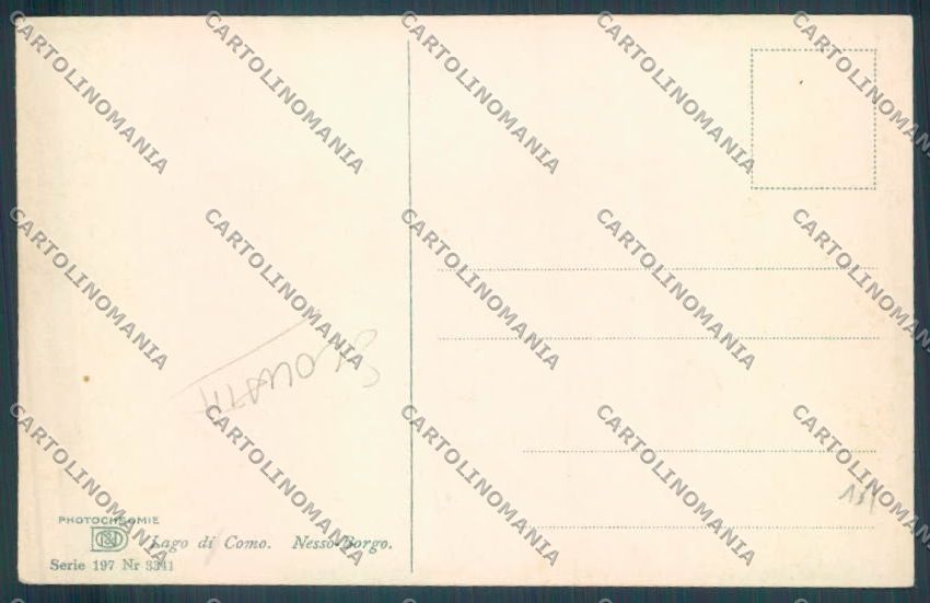 Como Nesso SCOLLATA cartolina LQ2676 – retro