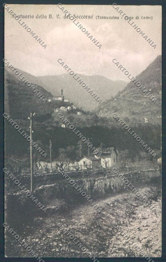 Como Ossuccio Madonna del Soccorso PIEGA cartolina LQ2691 – fronte
