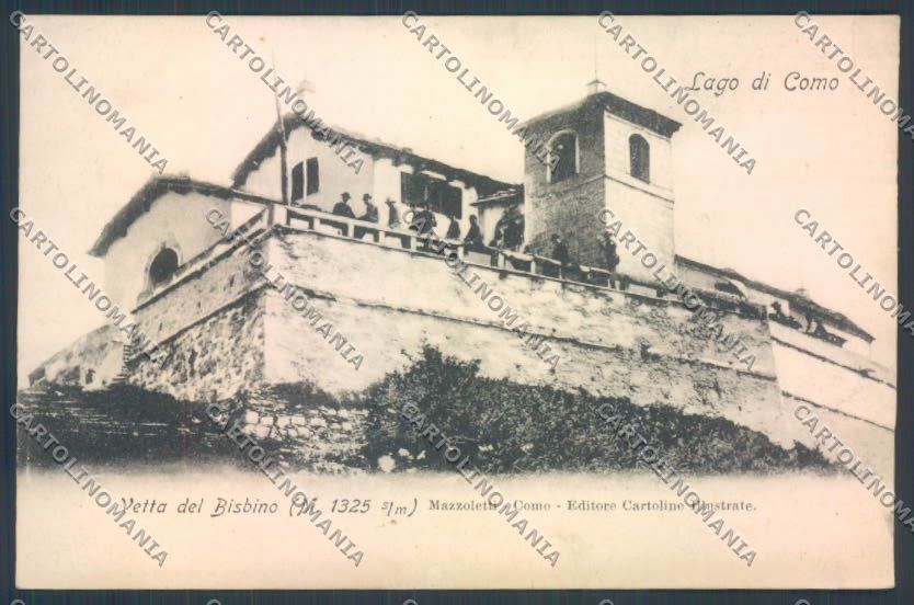 Como Monte Bisbino ABRASA cartolina LQ2748 – fronte