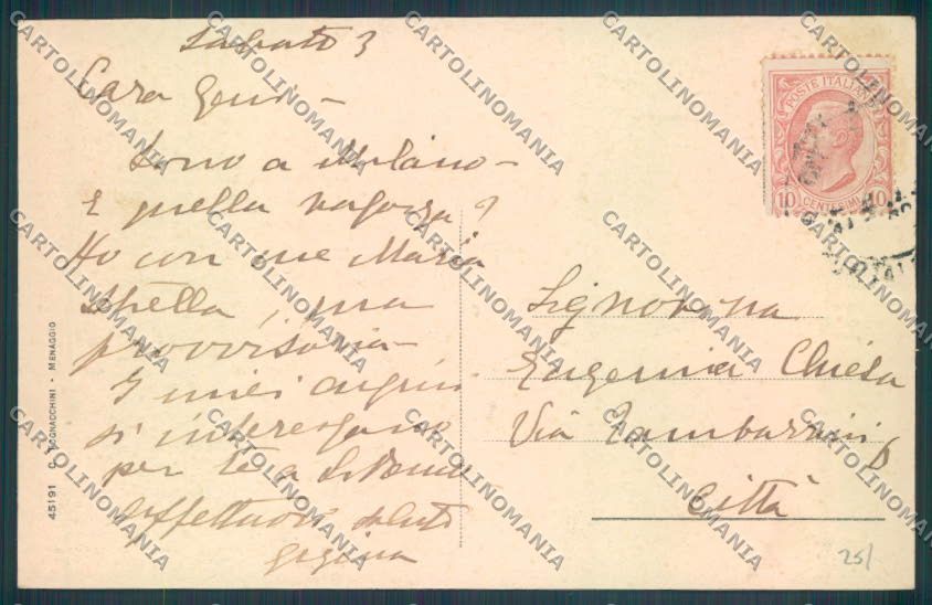 Como Plesio Barna Saluti da cartolina LQ2776 – retro