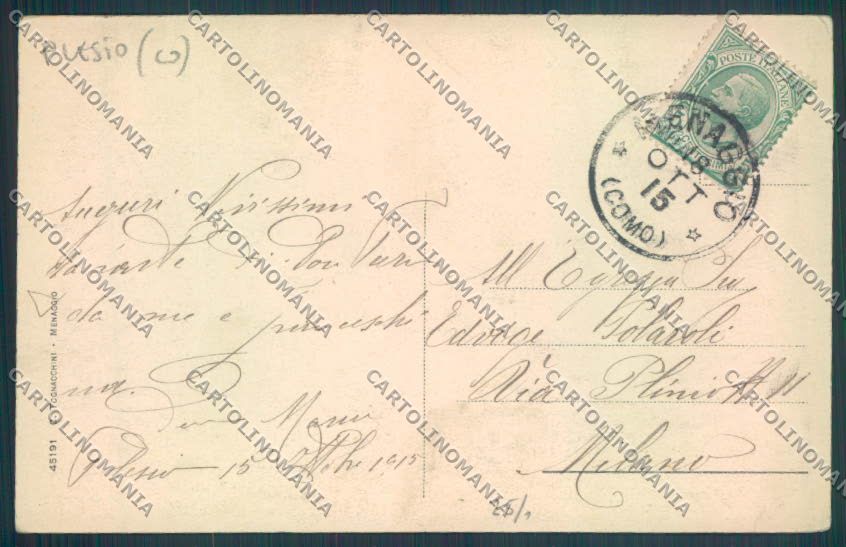 Como Plesio Barna Saluti da cartolina LQ2777 – retro