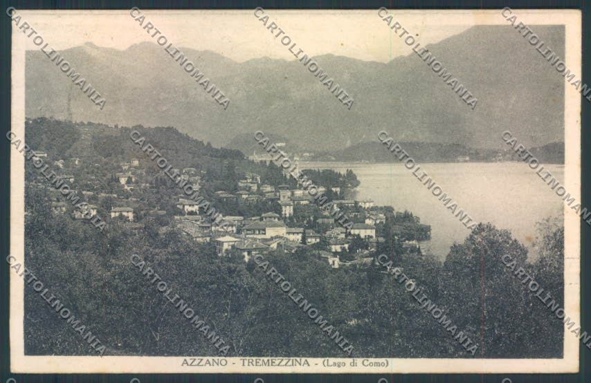 Como Tremezzina Azzano ABRASA cartolina LQ2781 – fronte