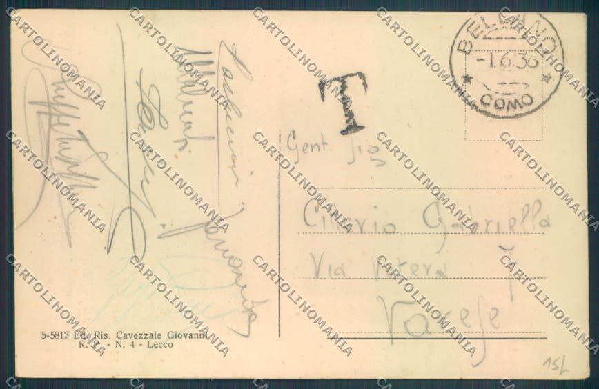 Como Tremezzina Azzano cartolina LQ2786 – retro