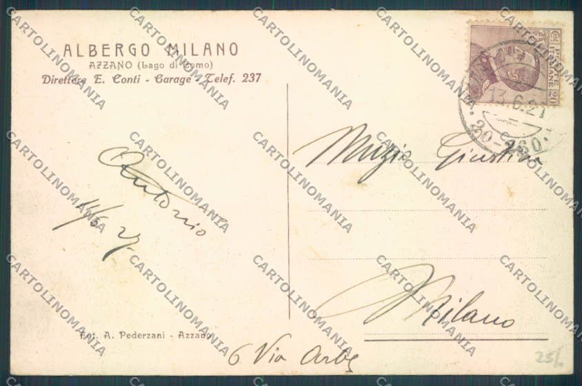 Como Tremezzina Azzano cartolina LQ2795 – retro
