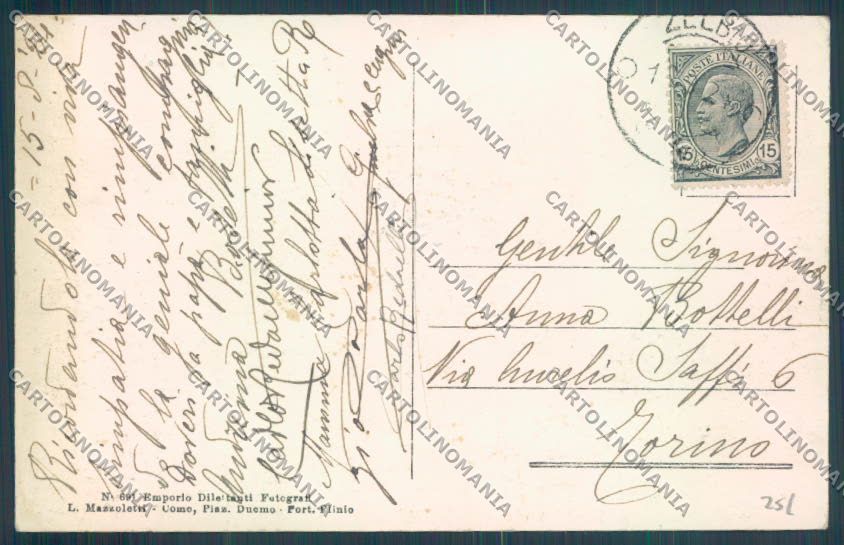 Como Zelbio cartolina LQ2831 – retro