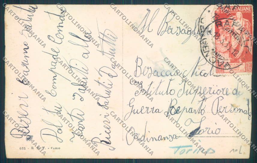 Como Gravedona cartolina LQ2839 – retro