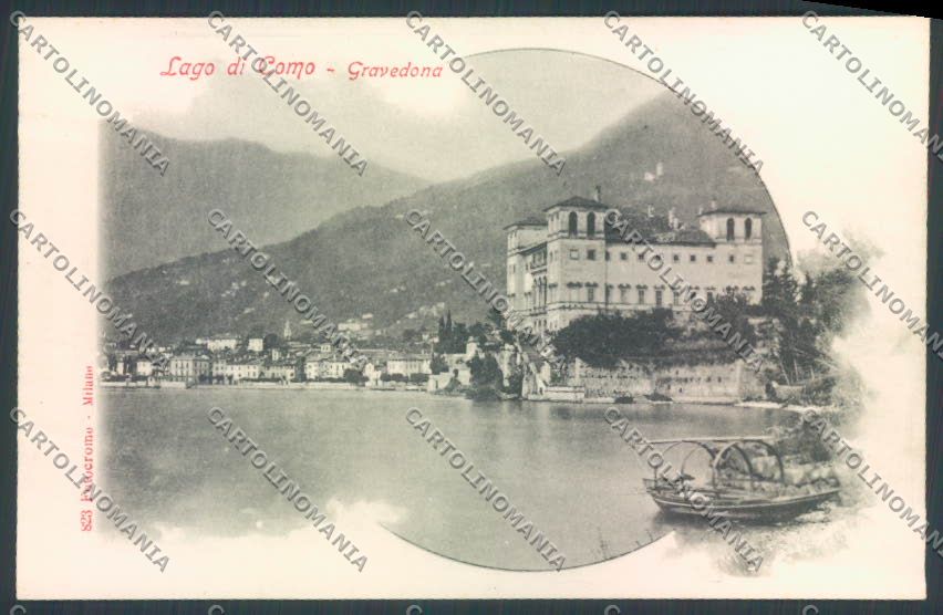 Como Gravedona Barca cartolina LQ2850 – fronte