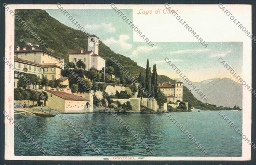 Como Gravedona cartolina LQ2856 – fronte