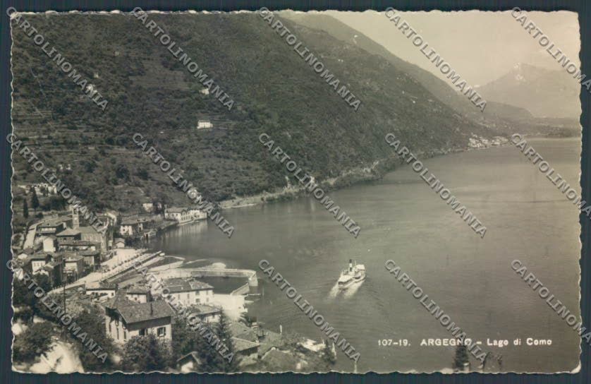 Como Argegno Battello PIEGHINE Foto cartolina LQ2871 – fronte