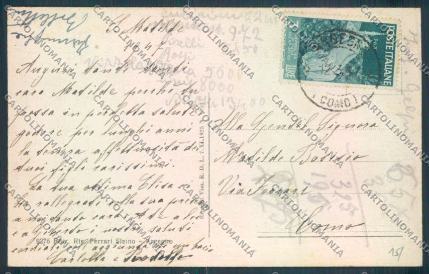 Como Argegno Saluti da cartolina LQ2873 – retro
