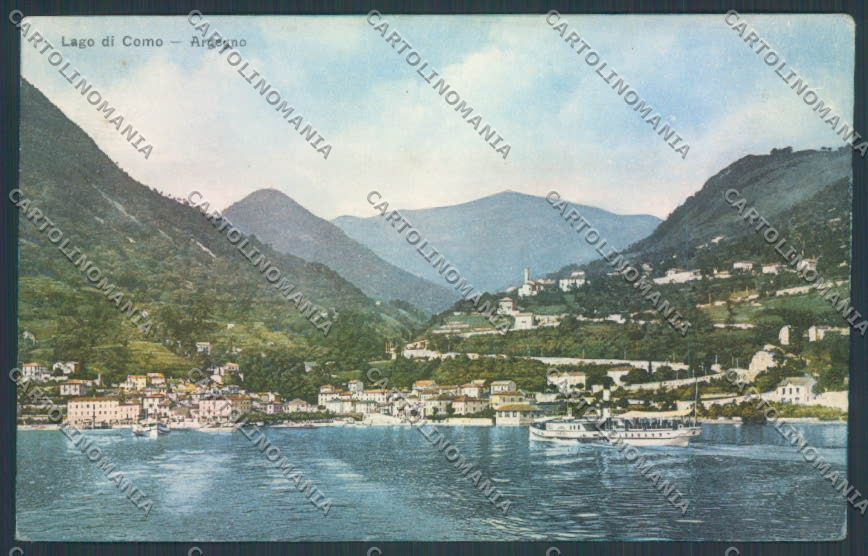 Como Argegno Battello cartolina LQ2877 – fronte
