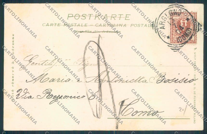 Como Argegno cartolina LQ2882 – retro