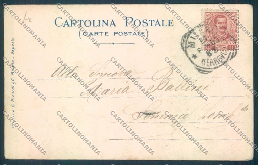 Como Scena Campestre cartolina LQ2904 – retro