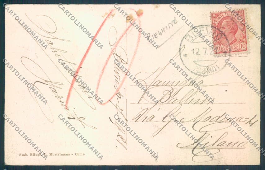 Como Cazzanore PIEGHINE cartolina LQ2916 – retro