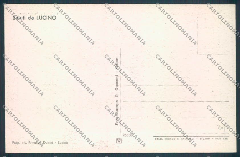 Como Lucino Saluti da cartolina LQ2935 – retro