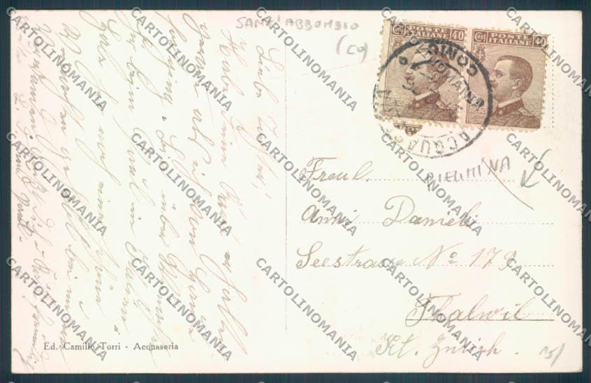 Como Acquaseria PIEGHINA cartolina LQ2938 – retro