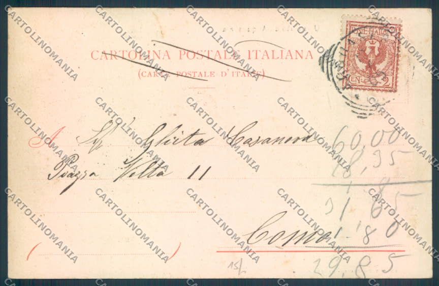 Como Acquaseria Saluti da cartolina LQ2940 – retro
