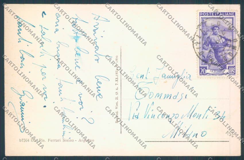 Como Dizzasco Saluti da cartolina LQ2947 – retro