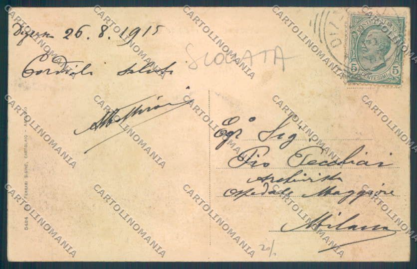 Como Dizzasco SCOLLATA cartolina LQ2959 – retro