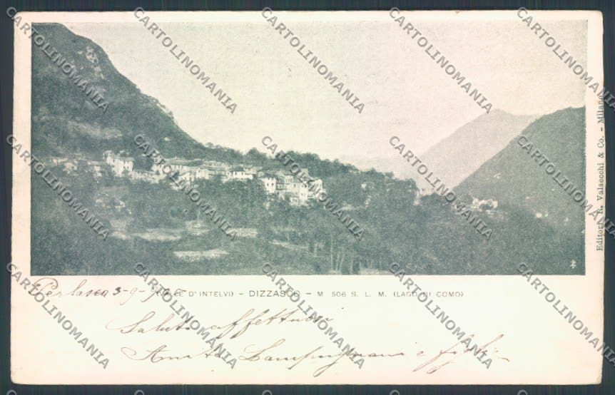 Como Dizzasco cartolina LQ2961 – fronte