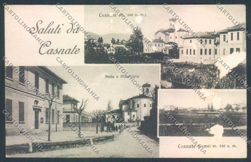 Como Casnate Saluti da ABRASA cartolina LQ2967 – fronte