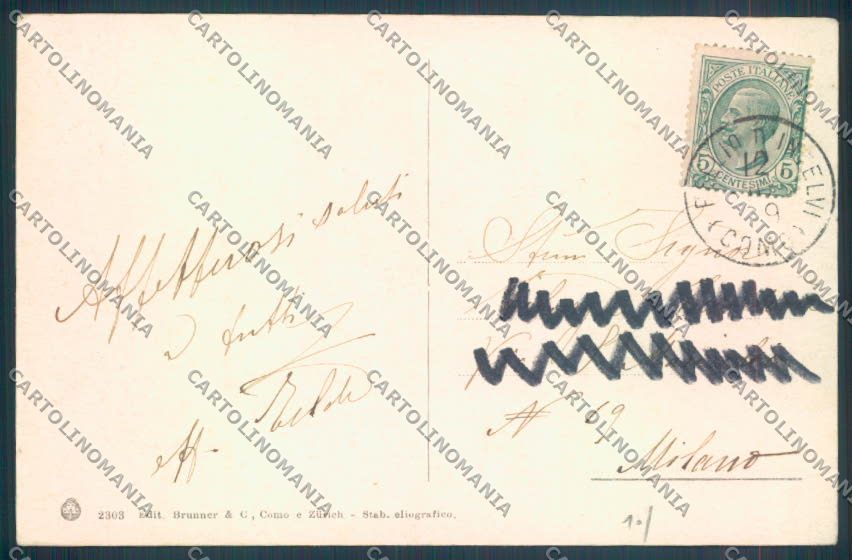 Como Lanzo d'Intelvi Lugano cartolina LQ3045 – retro