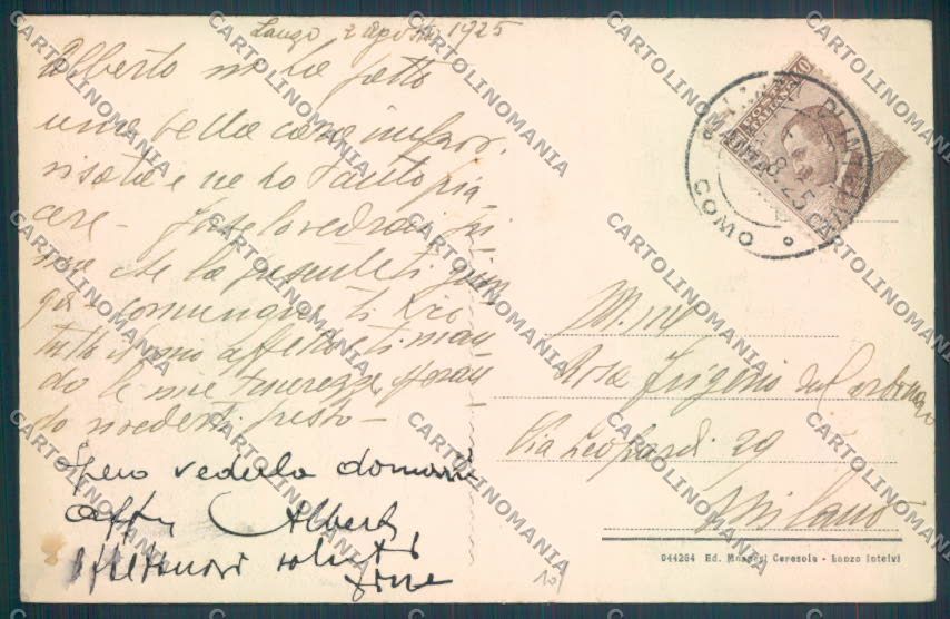 Como Lanzo d'Intelvi cartolina LQ3056 – retro