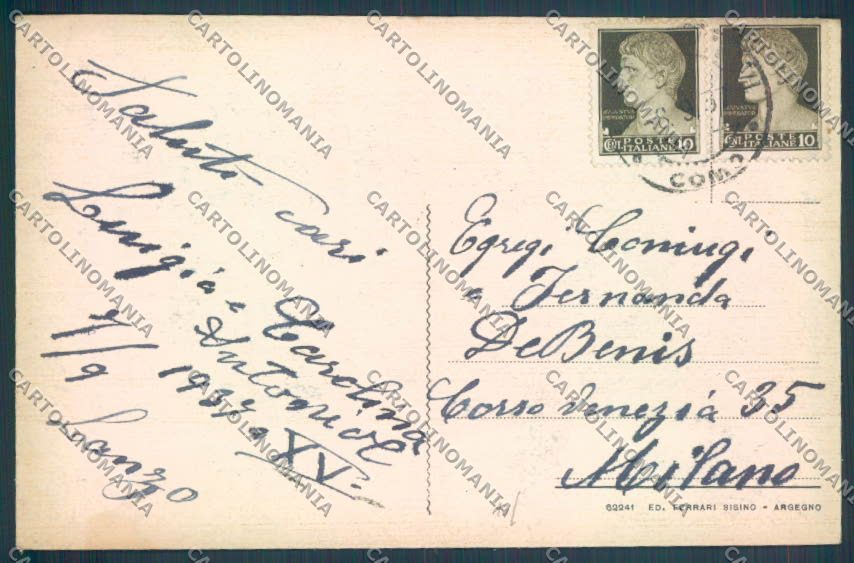 Como Lanzo d'Intelvi cartolina LQ3057 – retro