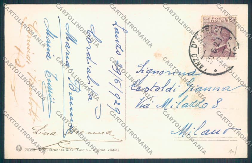 Como Lanzo d'Intelvi cartolina LQ3058 – retro