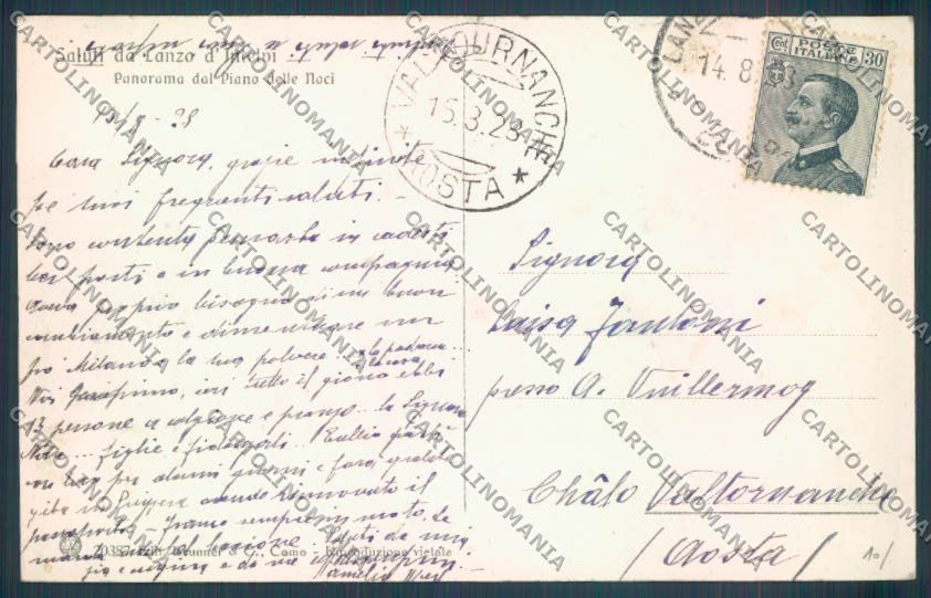 Como Lanzo d'Intelvi cartolina LQ3060 – retro