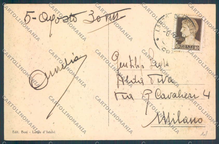Como Lanzo d'Intelvi cartolina LQ3064 – retro